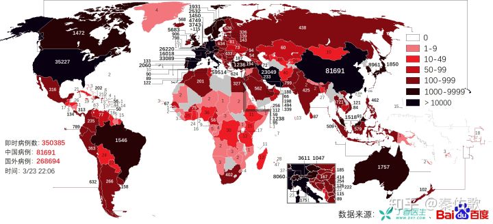 新型冠状病毒肺炎疫情分布图（每日更新）（含中国—全球—痊愈患者分布）（已更新自12月31日始全部数据